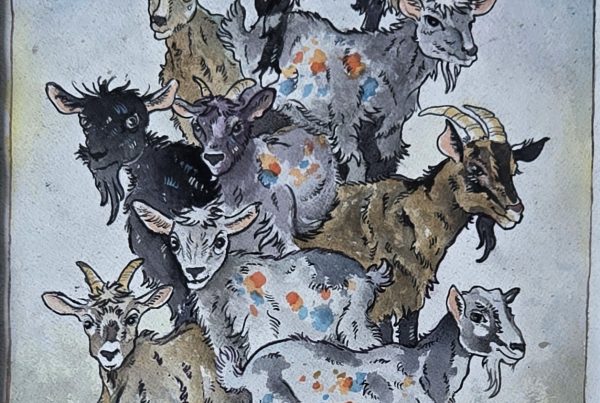 Goats Painting